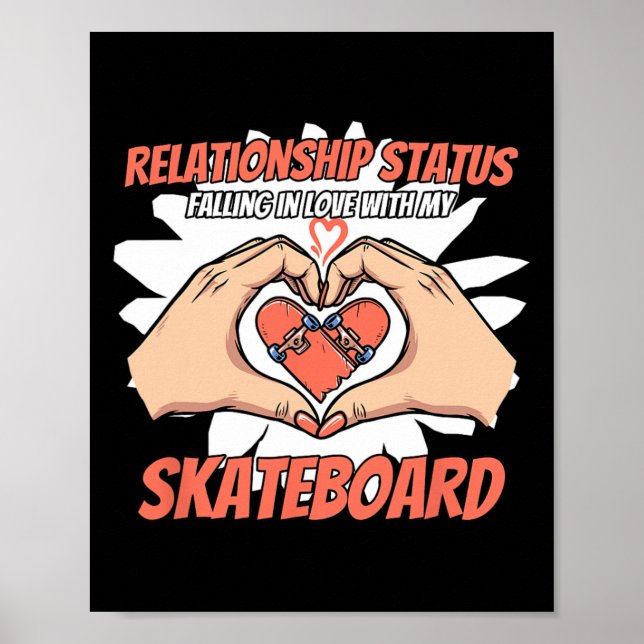 Skateboard Skating Skateboarding Skater Complicate Poster (Front)