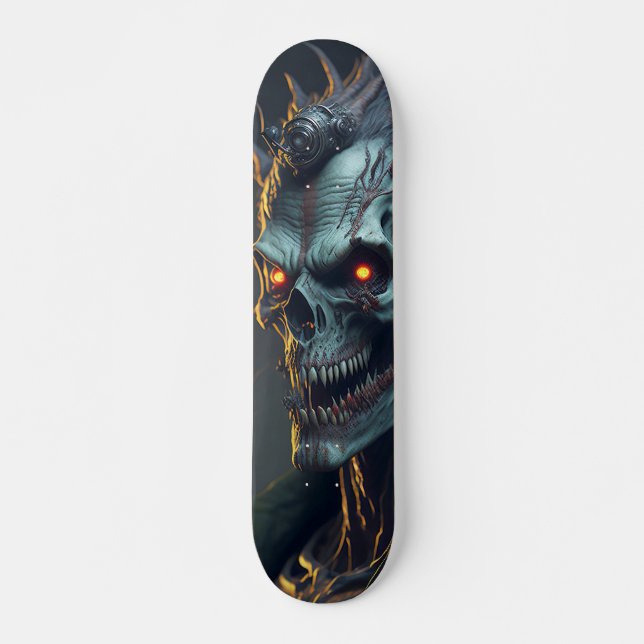 Skateboard Skeletic Face of Sombi Monster (Front)