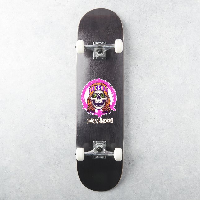 Skateboard SKULL HIPPY  Sticker (Skateboard)