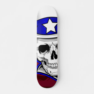 Skateboard - Skull Tattoo Wearing Hat