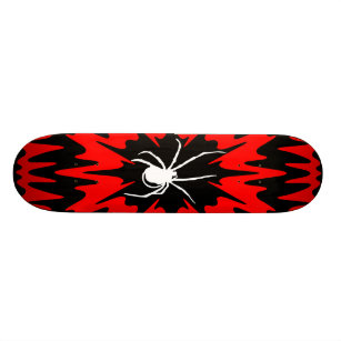 skateboard spider black and red