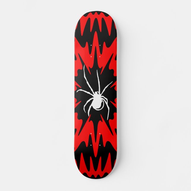 skateboard spider black and red deck (Front)