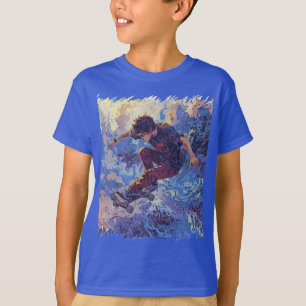 Skateboard Surfing - Skateboarder Design T-Shirt