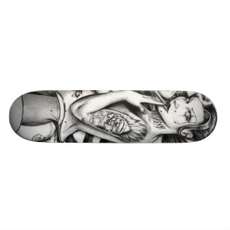 skateboard tattoo girls deck