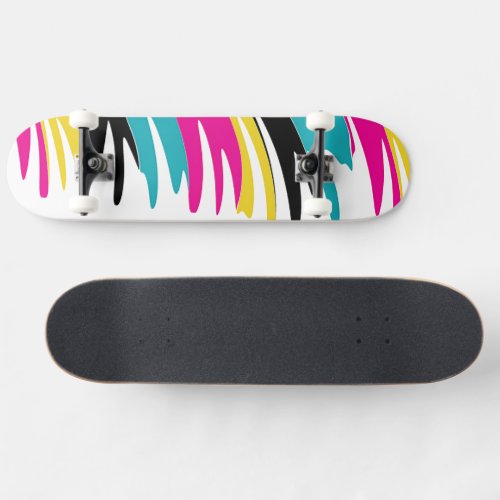 Skateboard Trendy Thick Paint Art