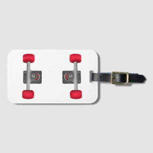 Skateboard Trucks and Wheels Luggage Tag