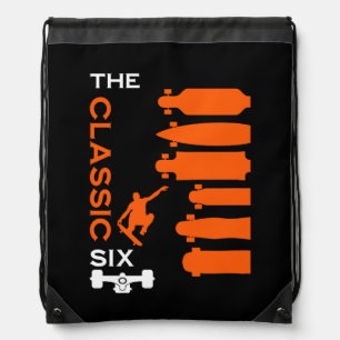 Skateboard Types Drawstring Bag
