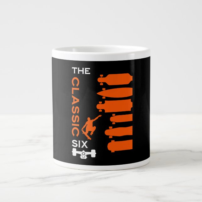 Skateboard Types Giant Coffee Mug (Front)