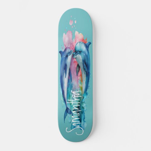 Skateboard Valentine Dolphin Couple