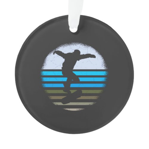 Skateboard Vintage Retro Ornament