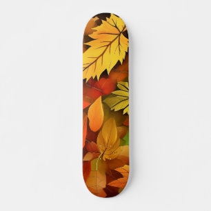 Skateboard Vistosas Fall Leaves