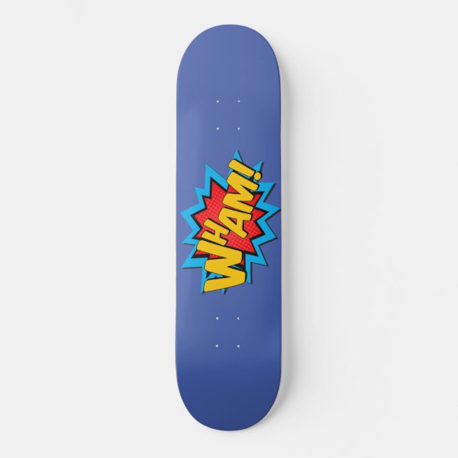 Skateboard - Wham! Medium Blue (Front)