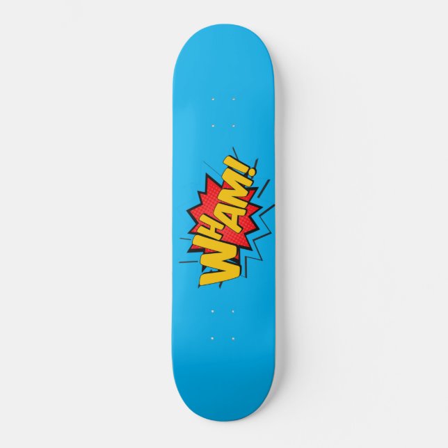 Skateboard - Wham! Sky Blue (Front)