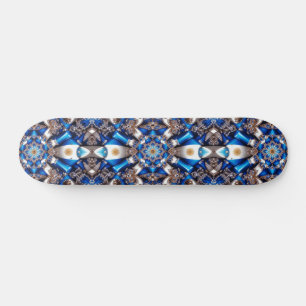Skateboard with Argentinian Colors Design