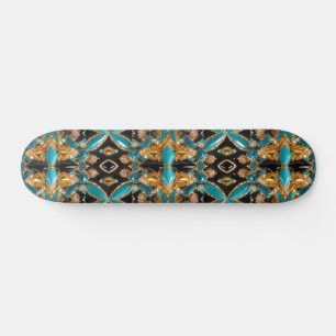 Skateboard with Bahamas Colors Design