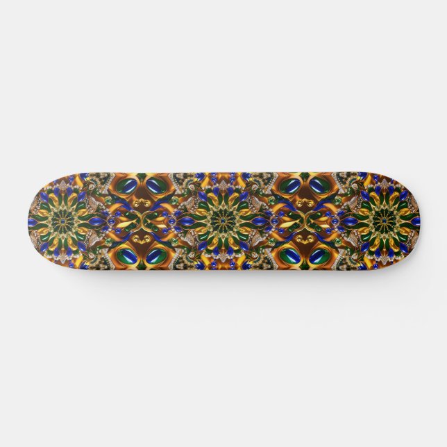 Skateboard with Brazil Colors Design (Horz)