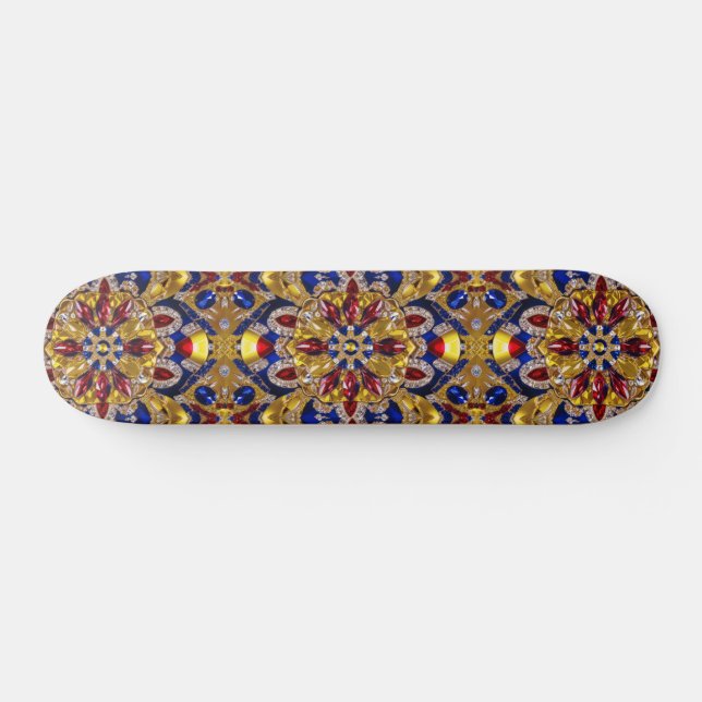 Skateboard with Colombia Colors Design (Horz)