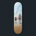 Skateboard with Custom Photo and Text Your Design<br><div class="desc">Custom Photo and Text - Unique Your Own Design -  Personalized Family / Friends or Personal Gift - Add Your Text and Photo - Resize and move elements with customization tool !</div>