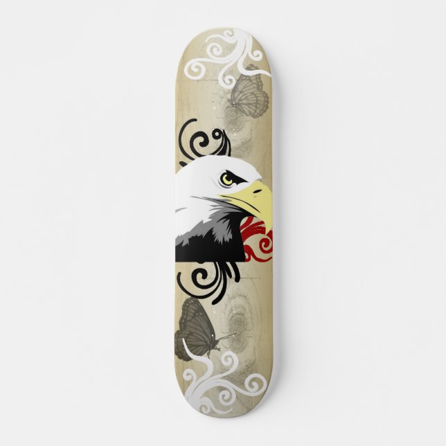 Skateboard with Eagle Design (Front)