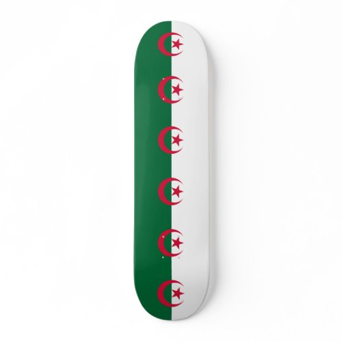 Skateboard with flag of Algeria