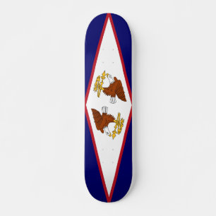 Skateboard with flag of American Samoa Deck