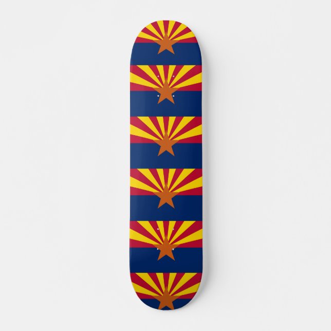 Skateboard with flag of Arizona Deck (Front)