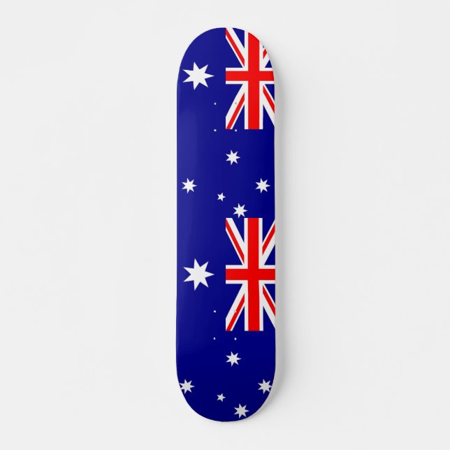 Skateboard with flag of Australia Deck (Front)