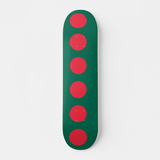 Skateboard with flag of Bangladesh (Front)