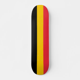 Skateboard with flag of Belgium