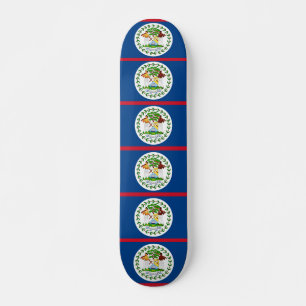 Skateboard with flag of Belize