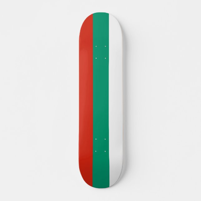 Skateboard with flag of Bulgaria Deck (Front)