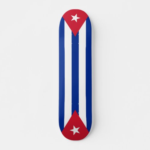 Skateboard with flag of Cuba
