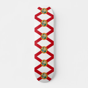 Skateboard with flag of Florida
