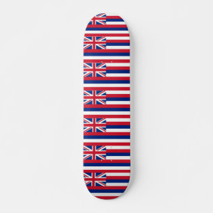 Skateboard with flag of Hawaii Deck