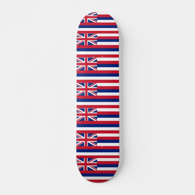 Skateboard with flag of Hawaii Deck (Front)