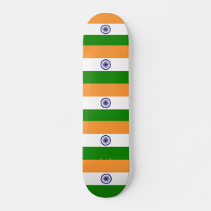 Skateboard with flag of India Deck