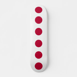 Skateboard with flag of Japan Deck
