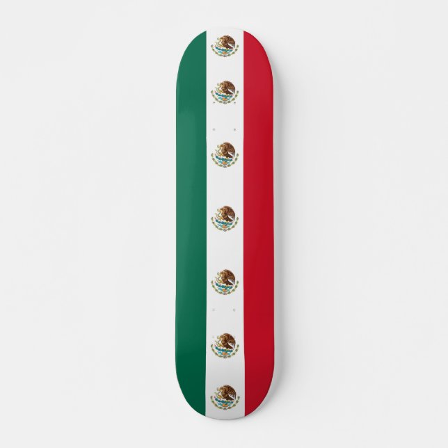 Skateboard with flag of Mexico (Front)