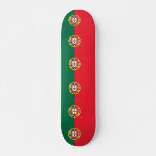 Skateboard with flag of Portugal Deck