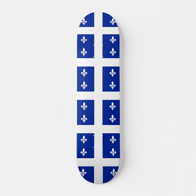 Skateboard with flag of Quebec, Canada (Front)