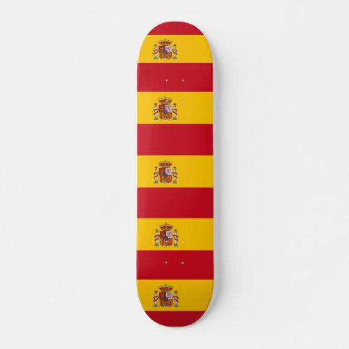 Skateboard with flag of Spain