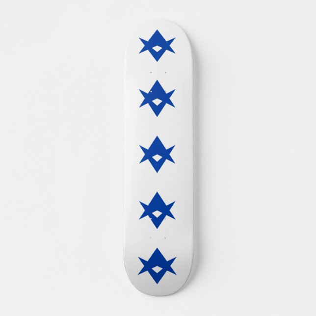 Skateboard with flag of Toyota City, Japan (Front)