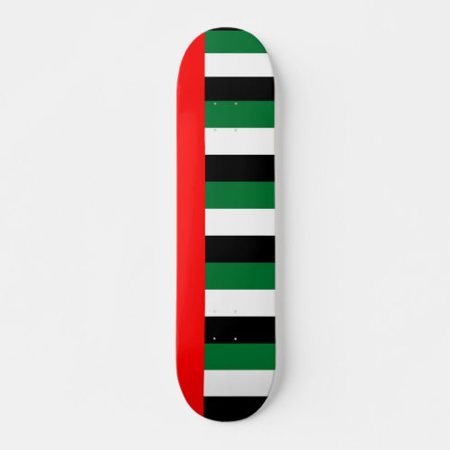 Skateboard with flag of United Arab Emirates