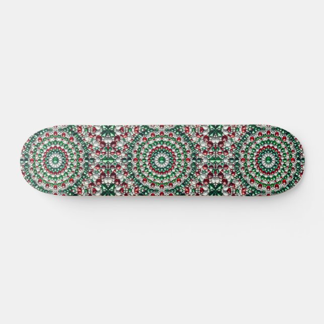 Skateboard with Italian Colors Design (Horz)