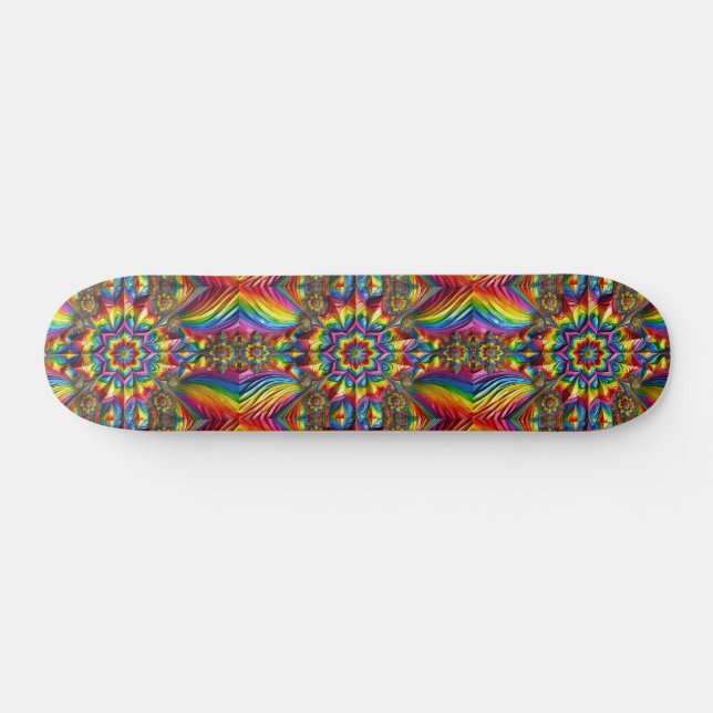 Skateboard with LGBTQ Colors Design (Horz)