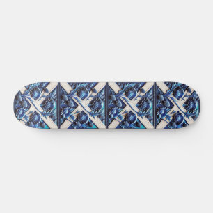 Skateboard with Scottish Thistles Design