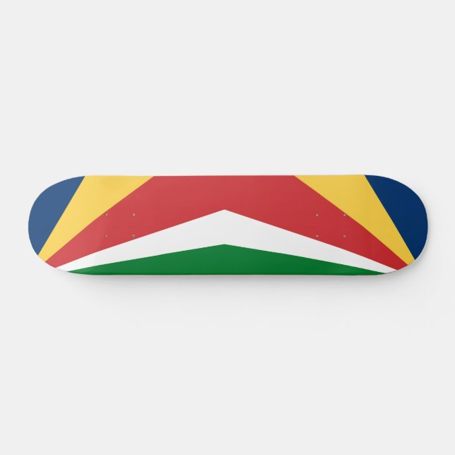 Skateboard with Seychelles Colors Design (Horz)