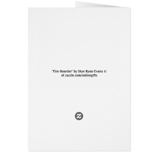 Skateboarder Action Sports Art (Back)