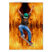 Skateboarder Action Sports Art (Front)