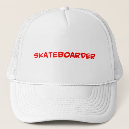 skateboarder awesome trucker hat